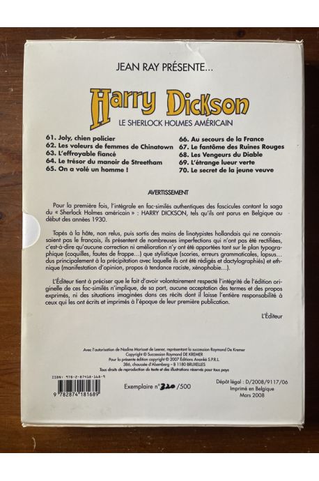 Jean Ray présente... Harry Dickson Tome 7