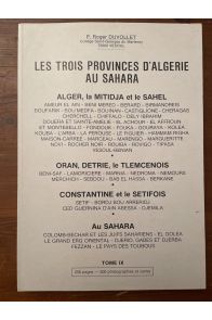 Les trois provinces d'Algérie au Sahara
