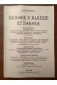 Mémoire d'Algérie et Sahara