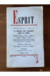 Revue Esprit, Mai 1969, La révolte des étudiants dans le monde