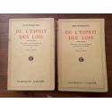 De l'esprit des lois (2 volumes)