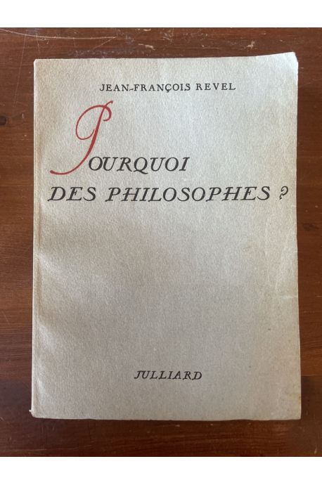 Pourquoi des philosophes ?