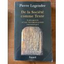 De la Société comme Texte : Linéaments d'une anthropologie dogmatique