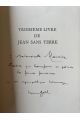 Troisième livre de Jean sans Terre, EO avec envoi de l'auteur