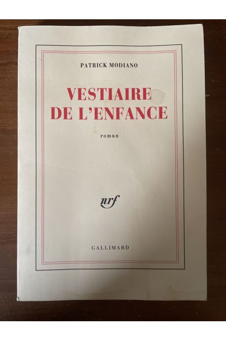 Vestiaire de l'enfance, Avec envoi de Patrick Modiano