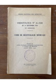 Code de déontologie médicale