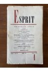 Revue Esprit Janvier 1961, Algérie, guerre et paix