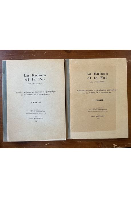 La raison et la foi selon Malebranche