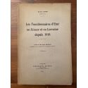 Les fonctionnaires d'Etat en Alsace et en Lorraine depuis 1918