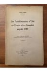 Les fonctionnaires d'Etat en Alsace et en Lorraine depuis 1918