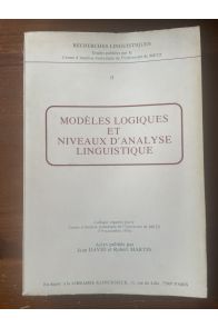 Modèles logiques et niveaux d'analyse linguistique