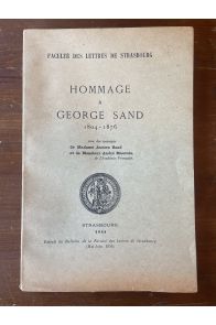 Hommage à George Sand, 1804-1876