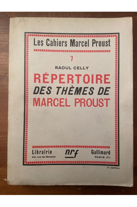 Répertoire des thèmes de Marcel Proust