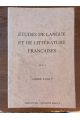 Études de langue et de littérature françaises offertes à André Lanly
