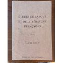 Études de langue et de littérature françaises offertes à André Lanly