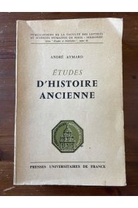 Etudes d'histoire ancienne