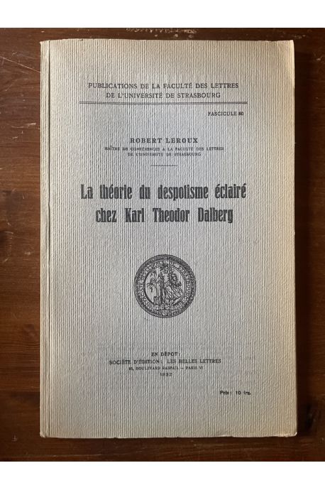 La théorie du despotisme éclairé chez Karl Theodor Dalberg