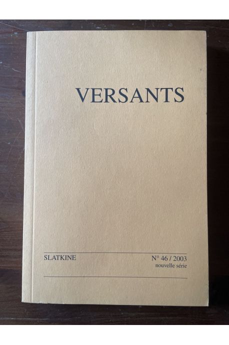 Revue Versants N°46, Littérature au féminin
