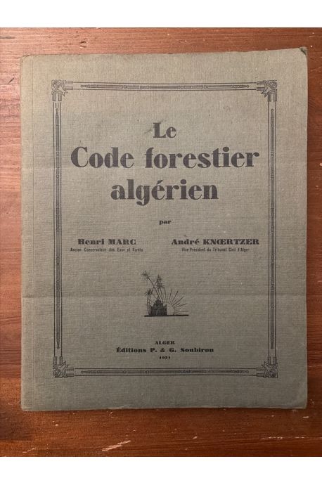 Le code forestier algérien