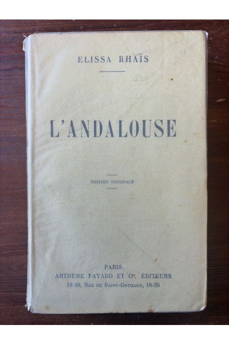 L'Andalousie, Edition originale
