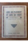 Gens qui pleurent et gens qui rient, triptyque