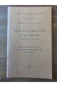 Police de la circulation et du roulage (Code de la route), gouvernement chérifien