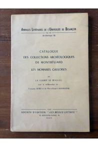 Catalogue des collections archéologiques de Montbéliard, Les monnaies gauloises