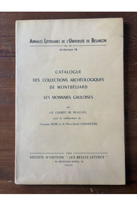 Catalogue des collections archéologiques de Montbéliard, Les monnaies gauloises