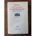 Essai sur l'esprit d'orthodoxie