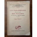 Les Paraphrases françaises des Psaumes à la fin de la période baroque (1610-1660)