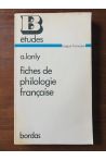 Fiches de Philologie française