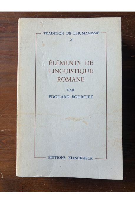 Eléments de linguistique romane