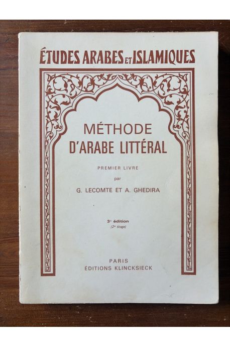 Méthode d'arabe littéral