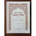 Méthode d'arabe littéral