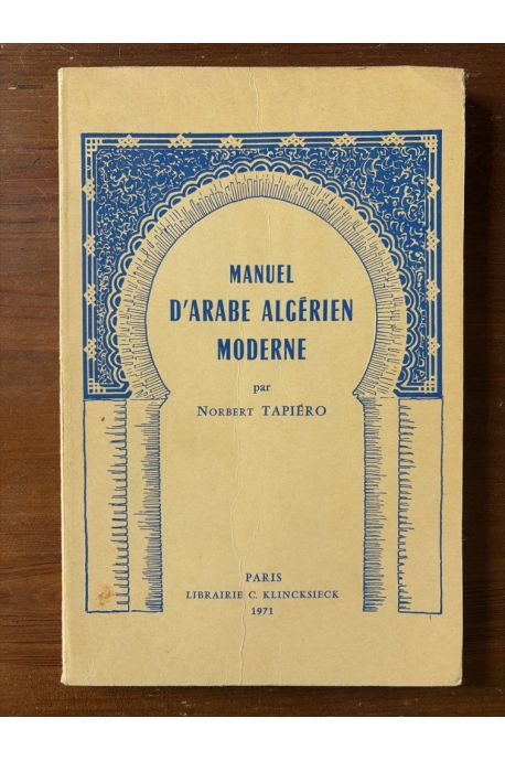 Manuel d'arabe algérien moderne