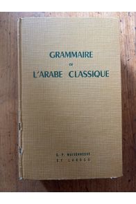 Grammaire de l'arabe classique