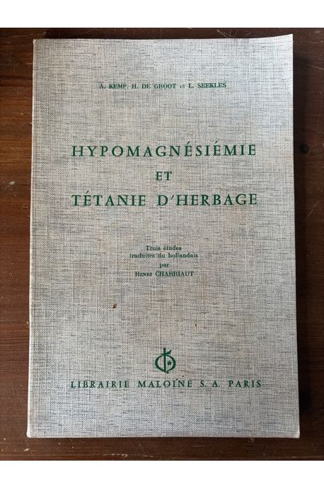 Hypomagnesiemie et tetanie d'herbage