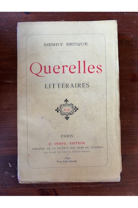 Querelles littéraires