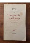 Fragments Posthumes, Automne 1887-mars 1888, Oeuvres philosophiques Tome XIII