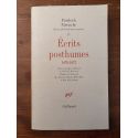 Ecrits posthumes 1870-1873, Oeuvres philosophiques complètes I-2