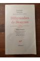 Dithyrambes de Dionysos, Poèmes et fragments posthumes (1882-1888)