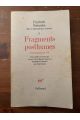 Fragments posthumes Printemps-automne 1884, Oeuvres philosophiques complètes tome X