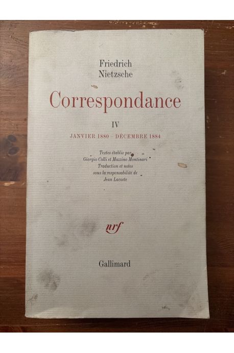 Correpondance Tome IV, Janvier 1880 - Décembre 1884