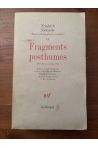Fragments posthumes Eté 1882 - Printemps 1884, Oeuvres philosophiques complètes Tome IX