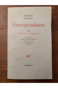 Correspondance Tome III, Janvier 1875 - Décembre 1879