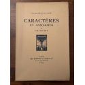 Caractères et anecdotes