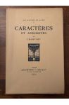 Caractères et anecdotes