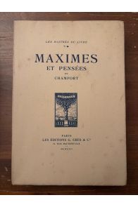 Maximes et Pensées