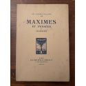 Maximes et Pensées