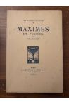 Maximes et Pensées